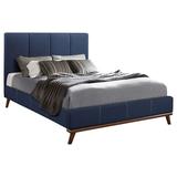 Charity Blue Upholstered Bed