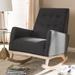 Mid-century Fabric Rocking Chair by Baxton Studio