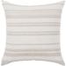 Surya Lawson Ivory & Beige Striped Throw Pillow Cover (20" x 20")