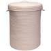 Colonial Mills Ticking-Stripe Fabric Hamper with Lid