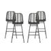 Sawtelle Outdoor Wicker Barstools (Set of 4) by Christopher Knight Home