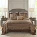 Madison Park Venetian Oversized 5-Piece Jacquard Bedspread Quilt Set with Matching Shams and Embroidered Throw Pillows