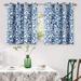 Porch & Den Ouzel Floral Watercolor Blackout Lined Window Curtain Panel Pair