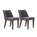 Space Savers Satin Walnut Nido Chair (Set of 2)