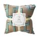 Bronze Silk Geometric Throw Pillows (Set of 2)