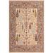 Classic Ziegler Virgilio Beige Blue Hand-knotted Wool Rug - 7 ft. 11 in. X 9 ft. 11 in.
