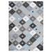 GAD PRIMROSE Collection Quilt Beautiful Transional Quilt Gray Area Rug - 7'10" X 10'2"
