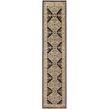 Classic Ziegler Corey Blue Ivory Hand-Knotted Wool Runner - 2 ft. 7 in. x 10 ft. 0 in.