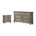 Nahkohe Transitional Grey Wood 2-piece Nightstand and Dresser Set by Carbon Loft