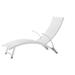 Poolside Aluminum Frame, Adjustable Back Chaise Lounge, Loft White