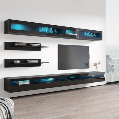 Fly I2 35TV Wall-mounted Floating Modern Entertainment Center Set