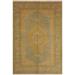 Istanbul George Lt. Blue/Gold Turkish Hand-Knotted Rug -5'8 x 7'4 - 5 ft. 8 in. x 7 ft. 4 in. - 5 ft. 8 in. x 7 ft. 4 in.