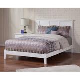 Madison Full Platform Bed with Open Foot in White