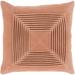Quadratum Velvet Tan Feather Down or Poly Filled Throw Pillow 20-inch