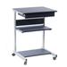 Urban Designs Rolling Compact Laptop Cart Desk With Storage