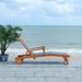 SAFAVIEH Outdoor Living Kamson Sunlounger with Wheels