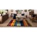 The Curated Nomad Sultan Multicolor Striped Boho Area Rug