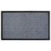 RugSmith Light Grey Moulded Rubber Poly Patterned Doormat, 18" x 30" - 18" x 30"