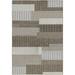 Samantha Graphic Stripe Light Brown- Gray Indoor/ Outdoor Area Rug