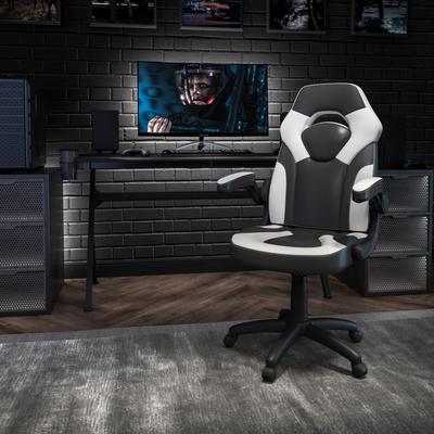 High Back Racing Style Ergonomic Gaming Chair with Flip-Up Arms
