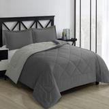 Swift Home Reversible Down Alternative Microfiber Bedding Comforter Set