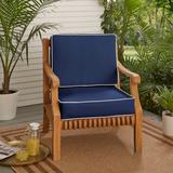 Sunbrella Indoor/ Outdoor Corded Chair Cushion Set - 22" x 22" x 4"