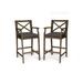 Perla Outdoor Acacia Wood Barstool by Christopher Knight Home (Set of 2)