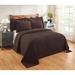 Better Trends Jullian Solid Stripes Design Bedspread 100% Cotton Tufted Chenille