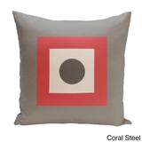 18 x 18-inch Dot/ Square Print Decorative Throw Pillow