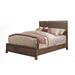 Transitional Style Queen Size Panel Bed in Wood, Brown