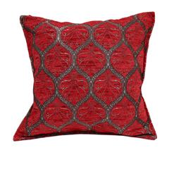 Trellis Myrtus Chenille Decorative Contemporary Turkish Pillow