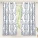 The Curated Nomad Alameda Pastel Damask Room Darkening Curtain Panel Pair