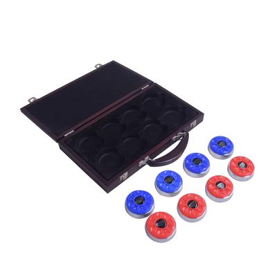 Hathaway Shuffleboard Pucks with Case - Set of 8