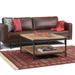 WYNDENHALL Rhonda Solid Mango Wood & Metal Industrial Coffee Table - 34 W x 34 D x 18 H