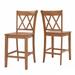 Elena Antique Grey Extendable Counter Height Dining Set - Double X Back by iNSPIRE Q Classic