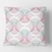 Designart 'Retro Geometrical Abstract Pattern I' Mid-Century Modern Throw Pillow