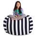 Kids' Stuffed Animal Storage Bean Bag Chair Cover or Toy Organizer