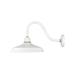 Hinkley Foundry 1-Light Outdoor Wall Mount Lantern in Gloss White