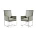 Element Blue Velvet Dining Armchair (Set of 2)