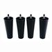 Round Solid Plastic Furniture Legs 5 inch high for Bed, Sofa, Couch, Chair Ottoman, Loveseat, Coffe, Table, Cabinet