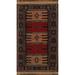 Tribal Sumak Kilim Persian Kitchen Size Area Rug Wool Hand-Woven - 3'4" x 6'0"