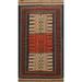Flat-Woven Tribal Sumak Kilim Persian Foyer Size Area Rug Wool Carpet - 3'8" x 5'11"