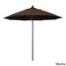 California Umbrella 7.5' Rd.. Aluminum Frame, Fiberglass Rib Market Umbrella, Push Open, Bronze Finish, Pacifica Fabric