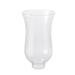 Aspen Creative Clear Flare Shaped Replacement Glass Shade, 1-1/2" Fitter Size, 6-3/4" high x 3-3/4" diameter