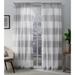 ATI Home Darma Sheer Linen Rod Pocket Curtain Panel Pair