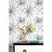 NextWall Spider Plants Peel and Stick Removable Wallpaper