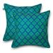 Duck Covers Water-Resistant Accent Pillows, 18 x 18 Inch, 2 Pack