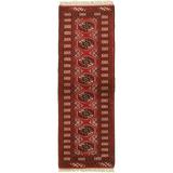 ECARPETGALLERY Hand-knotted Turkman Dark Copper Wool Rug - 2'0" x 6'2" Runner