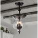 Madigan 3-light Clear Glass 10-inch Antique Pendant Lamp