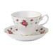 Royal Albert New Country Roses White Teacup and Saucer Set